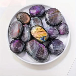 Diffuseur d'arômes en <span class=keywords><strong>cristal</strong></span> <span class=keywords><strong>de</strong></span> guérison, décoration <span class=keywords><strong>de</strong></span> bureau en pierres précieuses, pierre brute <span class=keywords><strong>de</strong></span> labradorite violette naturelle, décoration Feng Shui pour la maison - Product Image 5