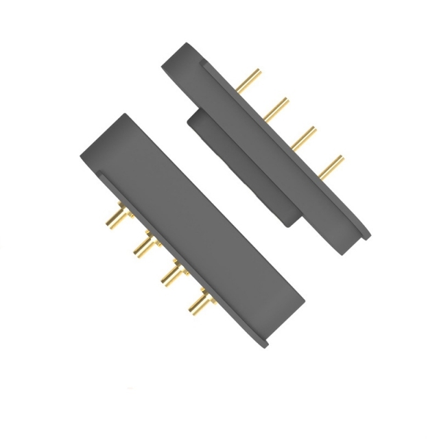 4-Pin Self-Mating Magnetic Pogo Connector | 3.5mm Pitch  High-Current Spring Pin for Smart Lamps/Kitchen Appliances