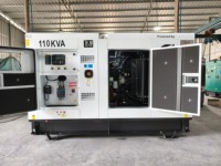 Générateur diesel silencieux 100 kVA 110 kVA certifié ISO CE SGS de Guangzhou, triphasé 50 Hz 400 V avec excitation PMG