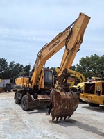Excavatrice sur pneus Hyundai 2019 W 210 d'occasion 210W-9T avec composants de moteur et d'engrenage de pompe à noyau 20 tonnes 0086 18117060100