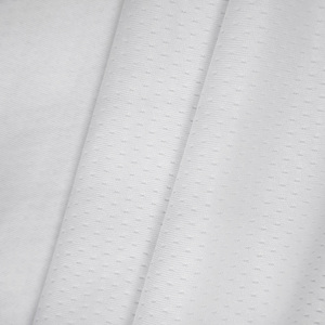 Manufacturer Custom Wholesale Sportswear 175gsm 100% Polyester Knitted Jacquard Mesh Fabric for Sports Jersey T-shirts - Product Image 5