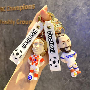 Yüksek kalite toptan 3d kişiselleştirilmiş Pvc kauçuk Mini amerikan futbol kulübü anahtarlıklar - Product Image 3