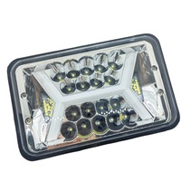Nouvelle lampe de travail LED carrée de 20W et 5 pouces, 10-30V, faisceau clignotant H/L pour voiture, tout-terrain, camion, moto, couleur 6000k