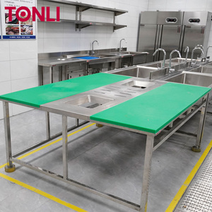 रेस्तरां और सुपरमार्केट के लिए थोक कस्टम बड़े खाद्य ग्रेड पी कटिंग बोर्ड किचनवेयर - Product Image 3