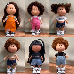 Nueva Muñeca Española Mia de 18 cm, Muñeca de Vinilo, Lindas Figuras, Cabello Rizado Ruso, Muñeca Rubia con Piel Negra, Regalos DIY para Niñas - Product Image 2