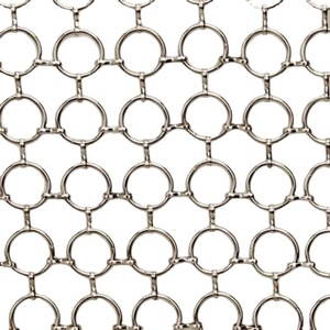 Cortina de tela de <span class=keywords><strong>malla</strong></span> metálica de acero inoxidable, <span class=keywords><strong>malla</strong></span> de anillo de <span class=keywords><strong>malla</strong></span> de eslabones de acero inoxidable para diseño de interiores - Product Image 5