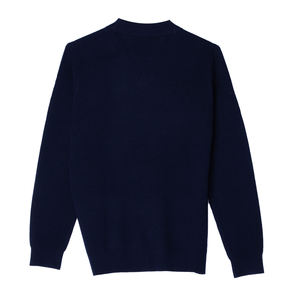 2025 Wholesale Custom Trend American 100% Cotton Knit Ribbed Long Sleeve Men'S <b>Sweater</b> Polo Shirt V-Neck Knit <b>Sweater</b> - Product Image 3