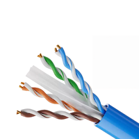 Cable de Red Gigabit Ethernet 5e, Estándar Nacional, Doble Blindaje, Caja Completa, Ingeniería Dedicada, Decoración del Hogar, Monitoreo de Red POE, Azul