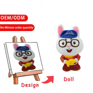 Aangepaste 1:1 Ontwerp Beer/Koe/Panda/Stier Schapen Pluche Speelgoed Fabriek Outlet Kleine Partij Zachte Pp Katoen Gevulde Dieren Geen Moq - Product Image 4