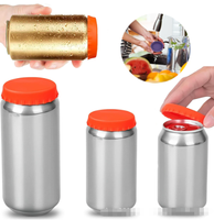 Couvre-boîtes en silicone réutilisables personnalisés pour les boissons gazeuses, la bière, les jus, les couvercles de canettes rondes, doux, anti-poussière, couvercles de canettes de boissons, couvercles de canettes