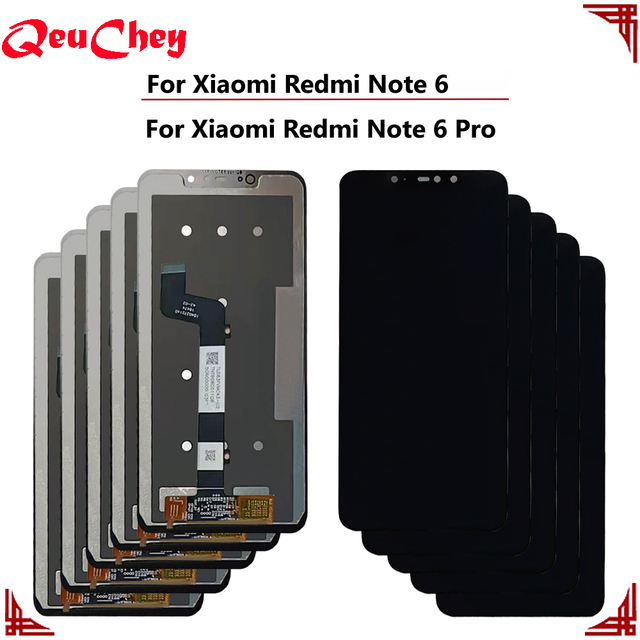 Wholesale for Xiaomi Redmi Note 6 Pro M1806E7TG LCD Display Monitor Touch Screen Digitizer Assembly for Note 6 No / With Frame