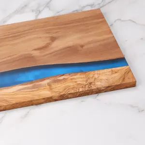 Personalizado tamanho grande resina madeira Board Olive Teak Cutting Board