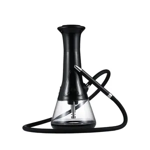 Vente chaude du même type de narguilé AKOO narguilé Shisha électrique en plastique de logo personnalisé LED