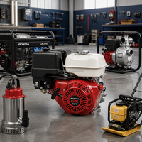 Moteur à essence horizontal 170F monocylindre OHV 4 temps refroidi par air Euro 5 215cc 7,5 CV de haute qualité pour la vente en gros