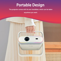 Nouveauté Home Cinéma Projection à 360 degrés 400 lumens ANSI Mise au point automatique Prise en charge du Wifi 5G Projecteur 4K OEM