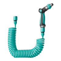 Tuyau d'arrosage spiralé en EVA PVC de 33, 50 ou 65 pieds avec pistolet pulvérisateur, norme CNS, pour l'irrigation printanière à domicile