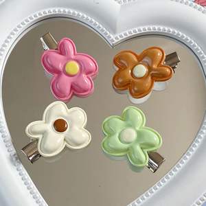 Pinzas para el Cabello con Flores para Niñas, Accesorios para el Cabello de Bebés, Pinzas para el Cabello con Diseño de Princesa Coreana - Product Image 4