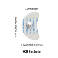 Électrodes adhésives conductrices pour électrocardiogramme, électrodes de poitrine jetables pour appareil médical ECG