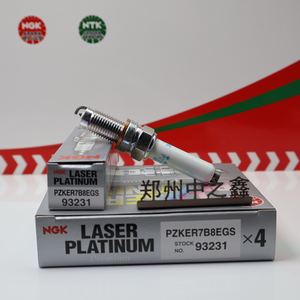 Bujía de platino doble NGK Original 93231/PZKER7B8EGS genuina para Audi Golf <span class=keywords><strong>Seat</strong></span> A3 Motor de nueva condición embalado por marca - Product Image 1