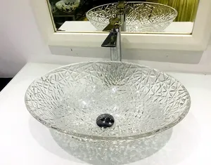 Fanwin CUPC Certification Italy Design Crystal Wash Basin Glass Vessel Washbasin Sink Bathroom Basin Sink
