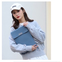 Sac de protection pour ordinateur portable en PU MKW3027, 13,3 14 15,6 pouces, étanche, avec pochette, pour affaires