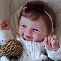 Poupées Reborn Bébé Fille Garçon Singe en Silicone Fabriquées en Chine, Trousse de Change pour Nouveau-Né Liquide