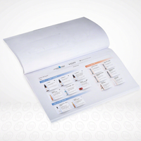 Brochures sur les médicaments et les ordonnances médicales en papier couché, reliure agrafée, logo personnalisé, fabricant OEM ODM