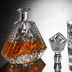 Một cửa mua sắm Whisky chai châu âu trong kho số lượng lớn Tinh thể thủy tinh rượu Whisky - Product Image 2