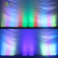 XJ 18 3*3 Segment-gesteuerte Lange Wandwaschleuchte 18*10W RGBW 4in1 DMX Pferdelauf-Effekt CRI 80 Aluminium Bühnenbeleuchtung
