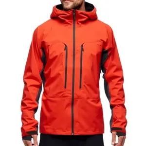 Custom Wholesale Manufacture High Quality Men's Polyester Waterproof windbreaker Soft Shell Red Jackets Men's Jacket