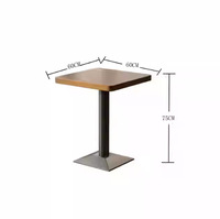 Meubles de restaurant, table et chaises de salle à manger, comptoir de bar, ensemble table et chaises en bois massif, banquette en bois massif pour café et restaurant occidental