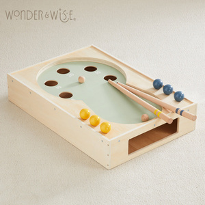 Mesa de juego de madera para niños con piscina de arena y agua, juego de billar para niños pequeños, para actividades sensoriales en interiores y exteriores, en stock en EE. UU. - Product Image 6