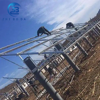 Sistema di Montaggio a Terra per Pannelli Solari a Colonna Singola, Struttura di Fondazione PV Robusta e Durevole, Facile Installazione