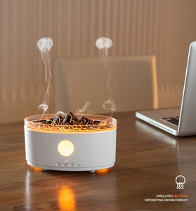 Humidificador de aire difusor de aroma de aceite esencial adecuado volcán Lava medusas niebla - Product Image 2