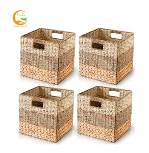 Cesta de almacenamiento plegable de mimbre tejido ecológico Ecoka, cesta para la ropa sucia de Vietnam, precio económico. - Product Image 2