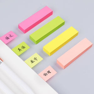 Petites bandes adhésives fortes personnalisées bon marché de papeterie de couleur pastel <span class=keywords><strong>marque</strong></span> de <span class=keywords><strong>page</strong></span> pour livres ensemble de notes autocollantes onglets - Product Image 2