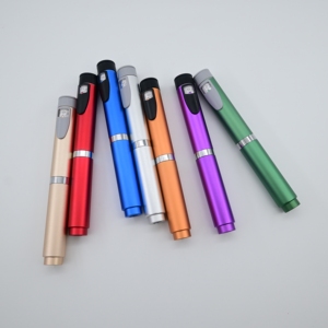 Durable Metal Reusable Injection <b>Pen</b> Packaging Use 3ml 60 IU Rubber Stopper Sealing Adjustable Dose <b>Refillable</b> Dose <b>Pen</b> - Product Image 6