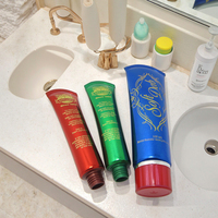 Tube plastique transparent pour shampoing et cosmétiques, 50 pièces, forme personnalisée, tube d'emballage souple