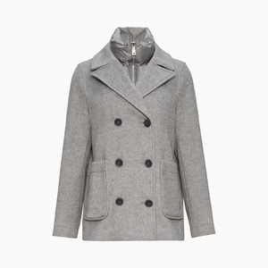Veste Blazer Femme en Coton Respirant et Doublée en Polaire Chaude, Style Long à Manches Longues, Col Debout, Automne, Déplacement Quotidien, Vente en Gros Personnalisée - Product Image 1
