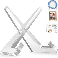 Plaque de présentation en plastique transparent moderne et écologique pour chevalet d'illustration de gâteau de thé avec rotation de 360 étagères simples