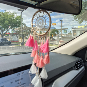 Décoration murale petit <span class=keywords><strong>attrape</strong></span>-rêves <span class=keywords><strong>pour</strong></span> voitures mini <span class=keywords><strong>attrape</strong></span>-rêves bohème <span class=keywords><strong>pour</strong></span> voitures rétroviseur décoration suspendue - Product Image 4