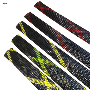 PET <strong>Self</strong> Closing Split <strong>Wrap</strong> Winding Cable Wire Harness Protection <strong>Braided</strong> <strong>Sleeve</strong> Flame <strong>Braided</strong> Expandable Cotton <strong>Sleeve</strong> - Product Image 3
