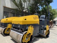 Machinerie de construction, rouleau vibratoire à double tambour de 1 à 8 tonnes avec pompe, compacteur haute capacité