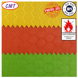 Tissu en polyester ignifuge à motif carreaux de football pour sacs de transport pour chiens, sacs de <span class=keywords><strong>moto</strong></span>, sacs anti-poussière, sacs de rangement pour jouets - Product Image 1