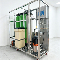 Système de filtration d'eau commercial par osmose inverse 250 500 1000 L/h pour ligne de production d'eau en bouteille et en sachet