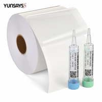YUNSAYS VP 550 Colle à base d'eau imperméable compatible pour usage industriel, adhésif simple face, film PET semi-transparent pour impression jet d'encre 36 microns