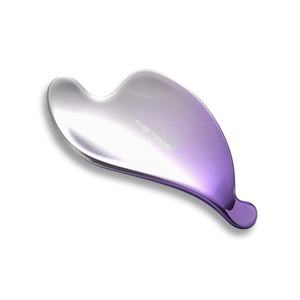 Herramienta de Masaje Facial Guasha de Metal con Degradado Morado y Logotipo de Marca de Moda, Etiqueta Privada para Proveedores - Product Image 3