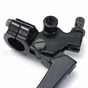 2 leviers de frein et d'embrayage en aluminium pour moto, noirs, compatibles avec Honda CG 125, leviers de frein et d'embrayage en alliage pour moto, câble de frein avant - Product Image 4