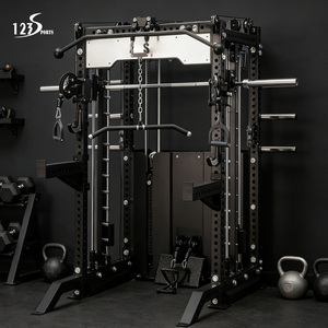 Máquina de acero inoxidable multifuncional integrada <span class=keywords><strong>para</strong></span> gimnasio, con remo bajo y cable cruzado Smith, venta al por mayor y personalizable - Product Image 1