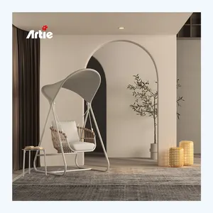 Artie Modern Outdoor Egg Swing Chair Hanging Rattan Garden Outdoor Furniture Hanging Patio Swing Chair With Stand